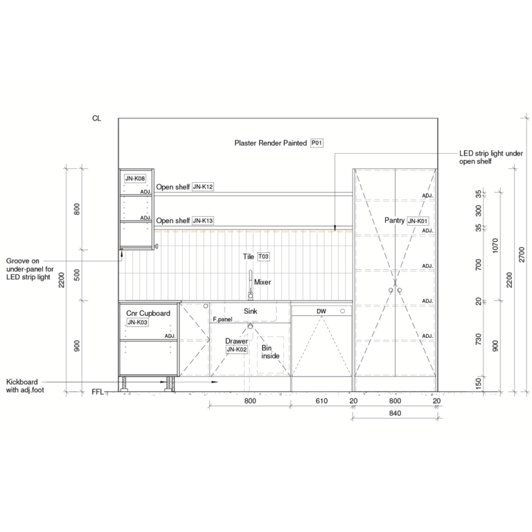 Kitchen Elevation Example